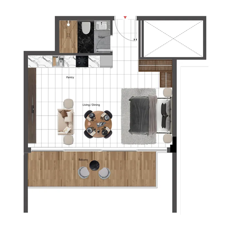 Studio floor plan