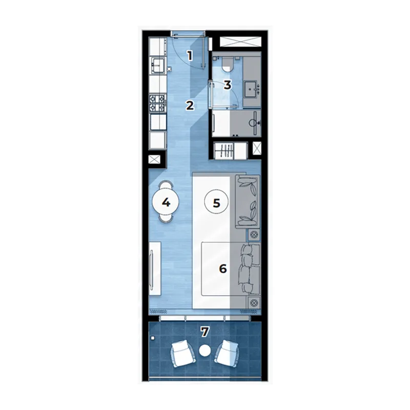 0BR Layout