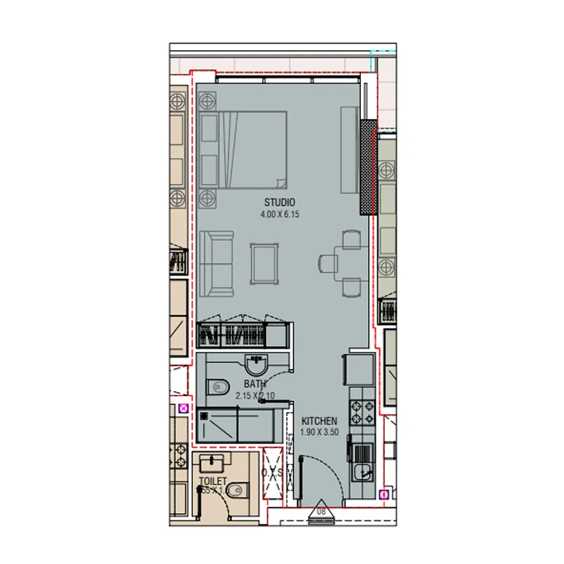 Studio floor plan