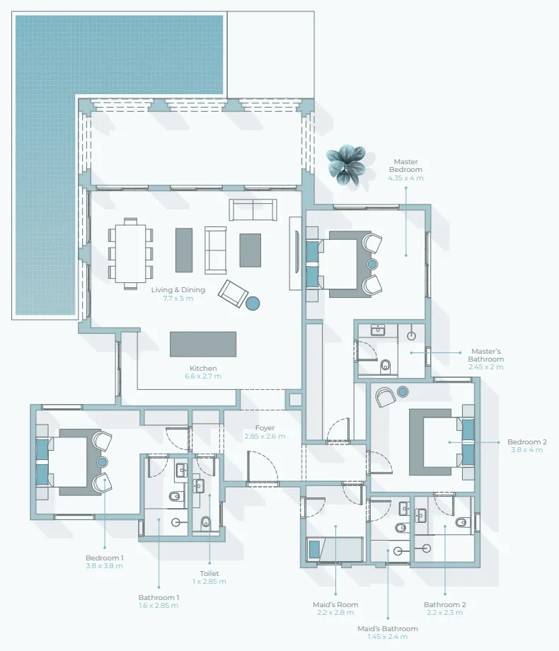 3BR Layout