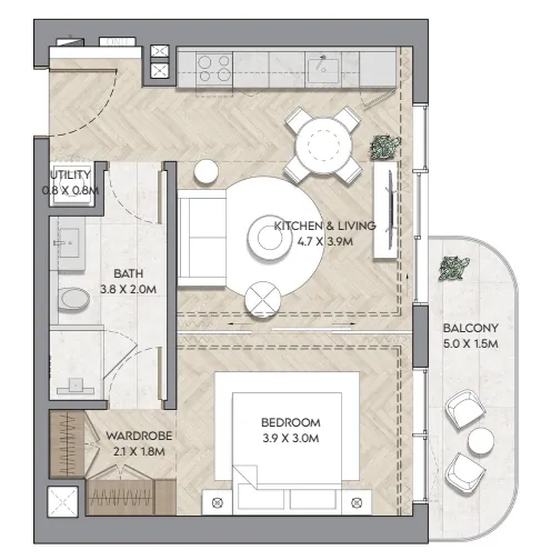 Nura — 5 Bedrooms floor plan
