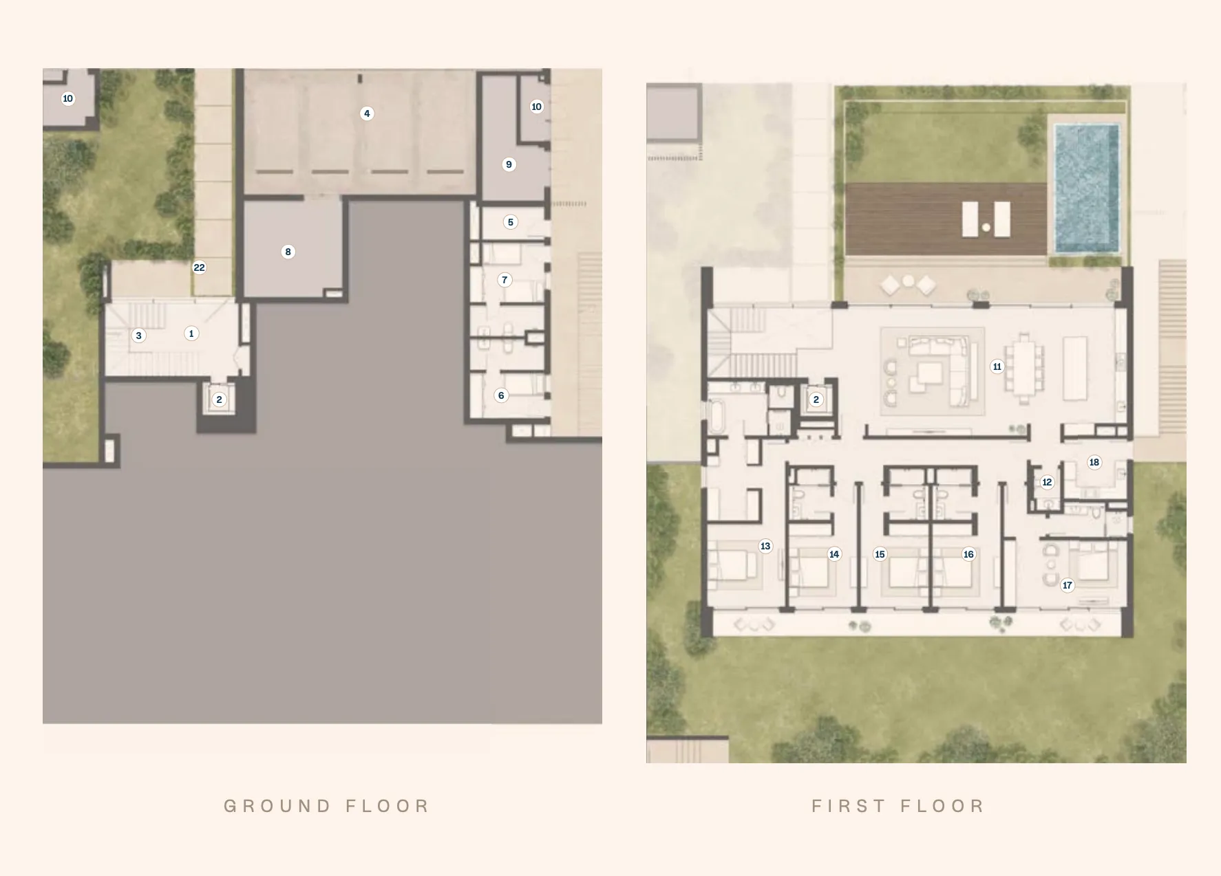 Y Views at Bayn — 5 Bedrooms floor plan