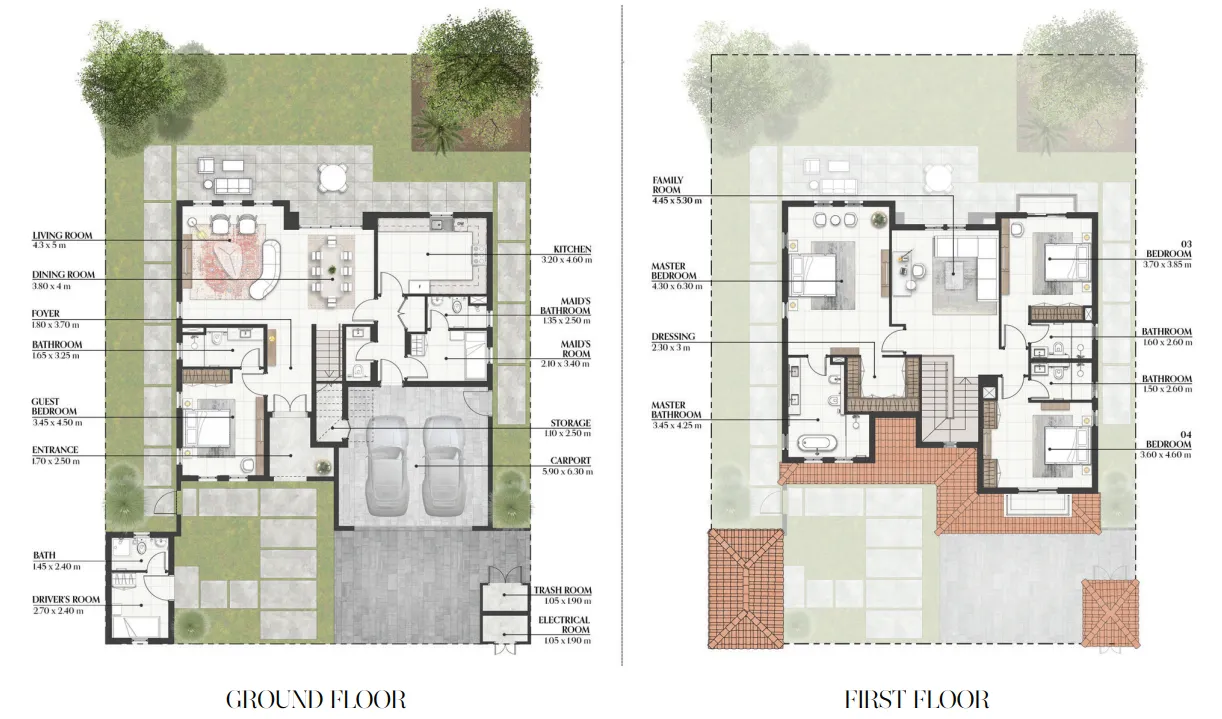 Bloom Living Seville — 4 Bedrooms floor plan
