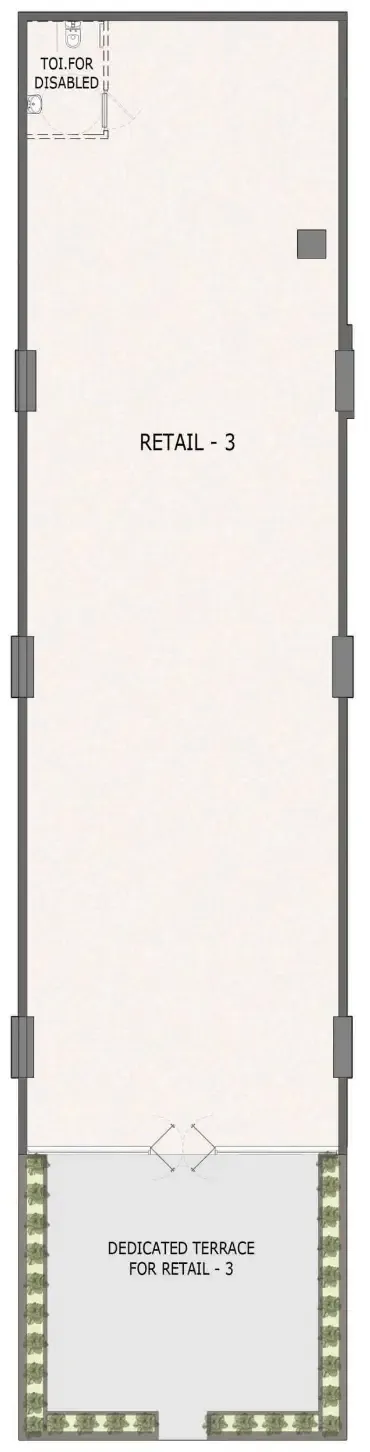 Parkside Boulevard — Studio floor plan