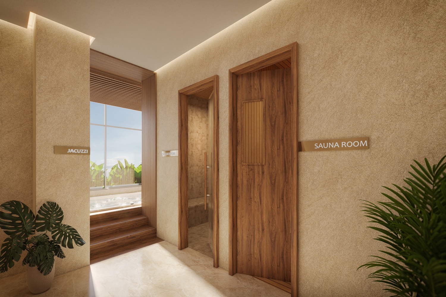 Ladies Sauna, Jacuzzi & Steam Room amenity image at Vega