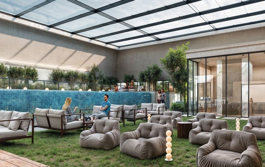 Rooftop Outdoor Lounge