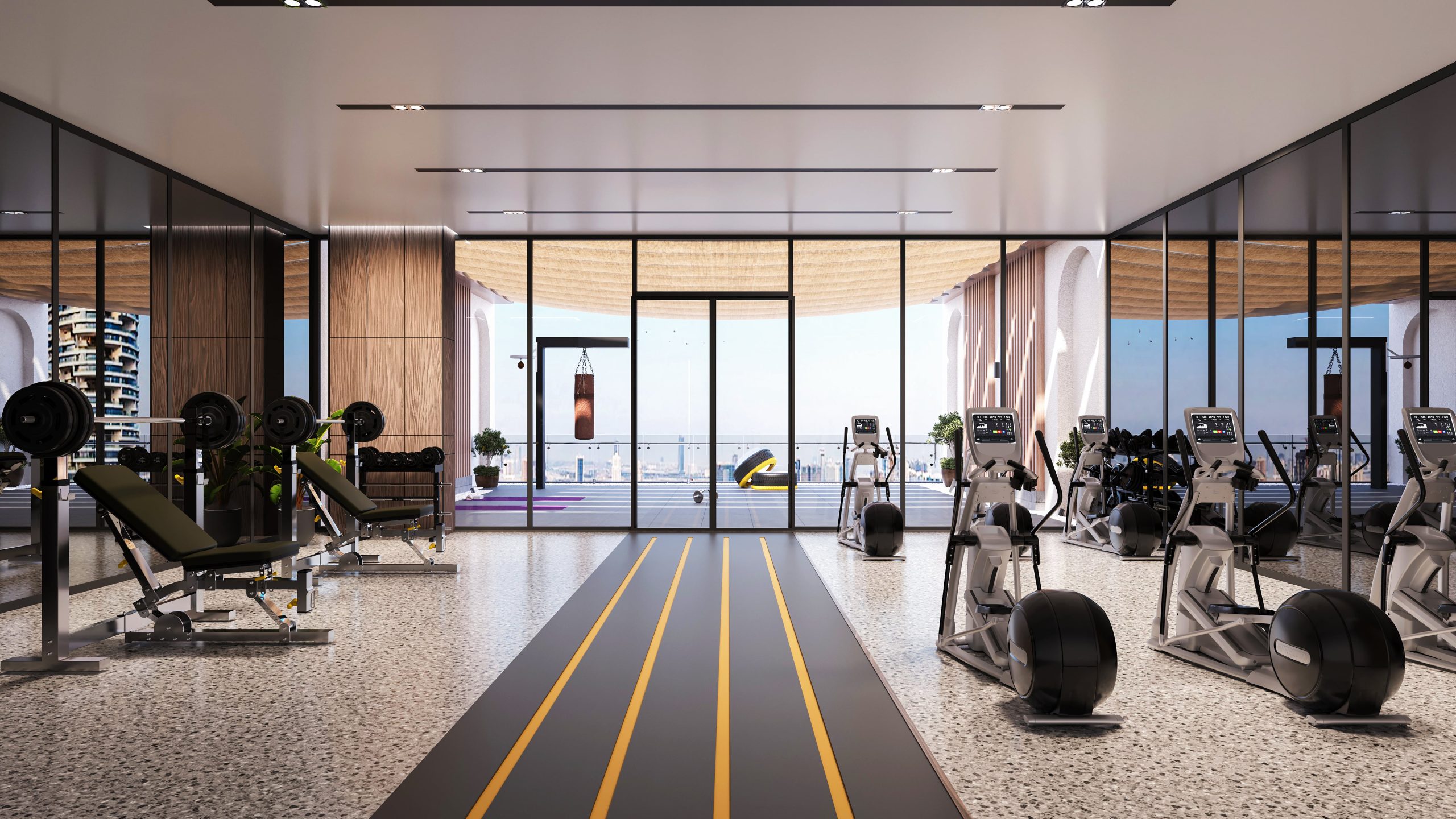 Indoor And Outdoor Gym