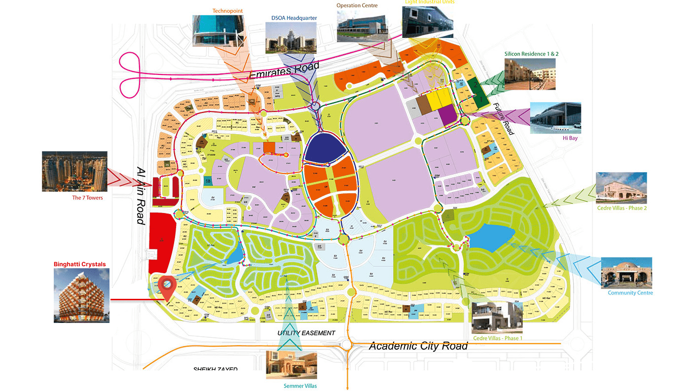 Binghatti Crystals master plan