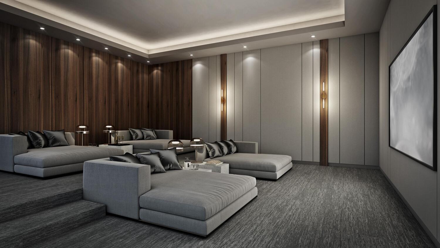 Cinema Lounge amenity image at Waldorf Astoria Residences