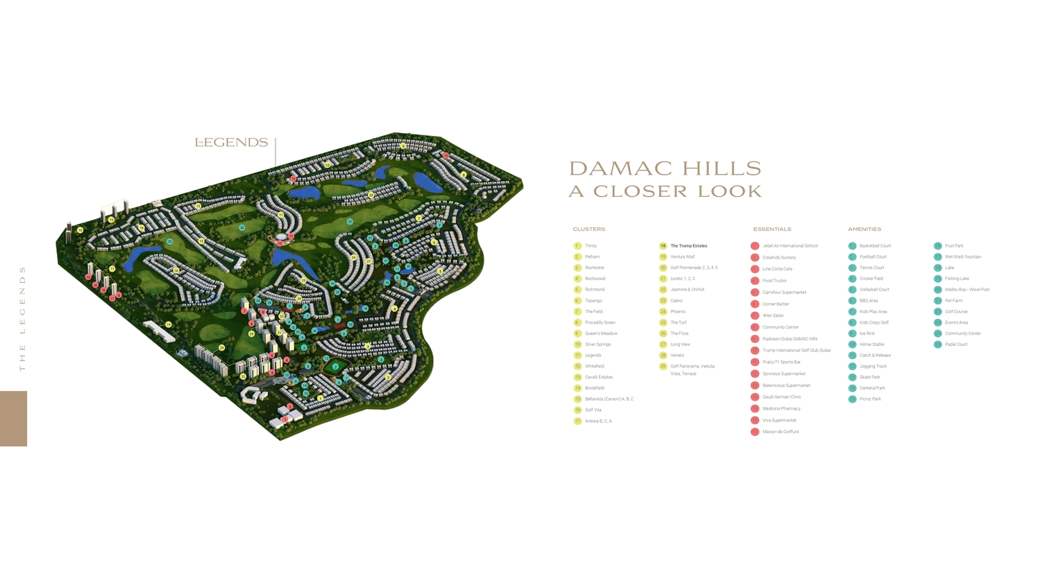 Damac Hills - The Legends master plan