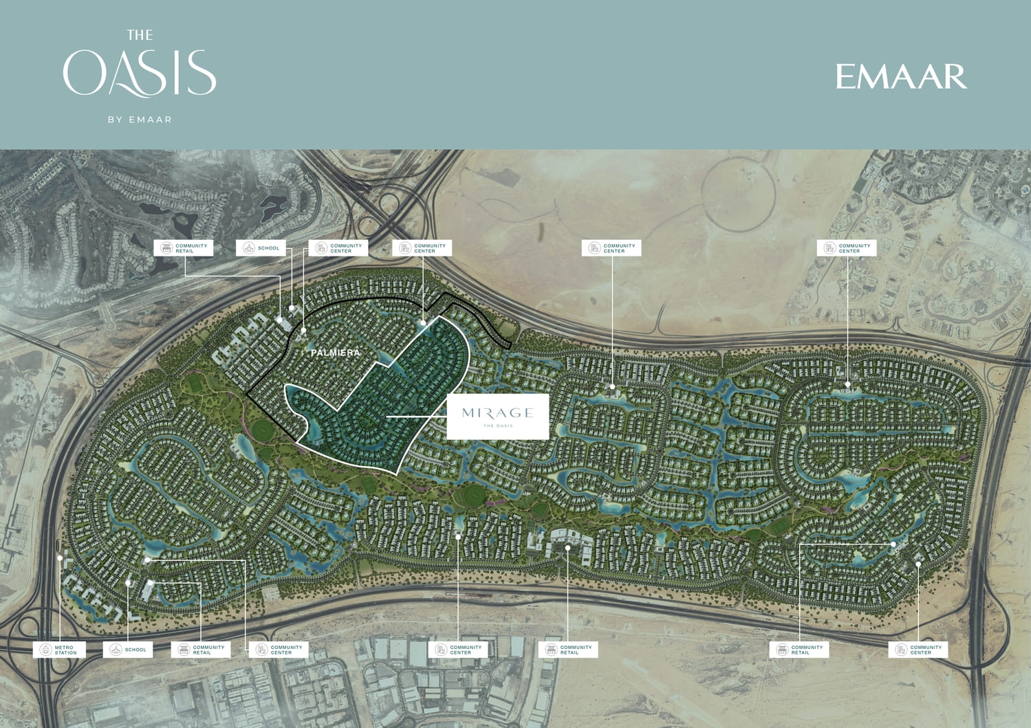 Mirage The Oasis master plan
