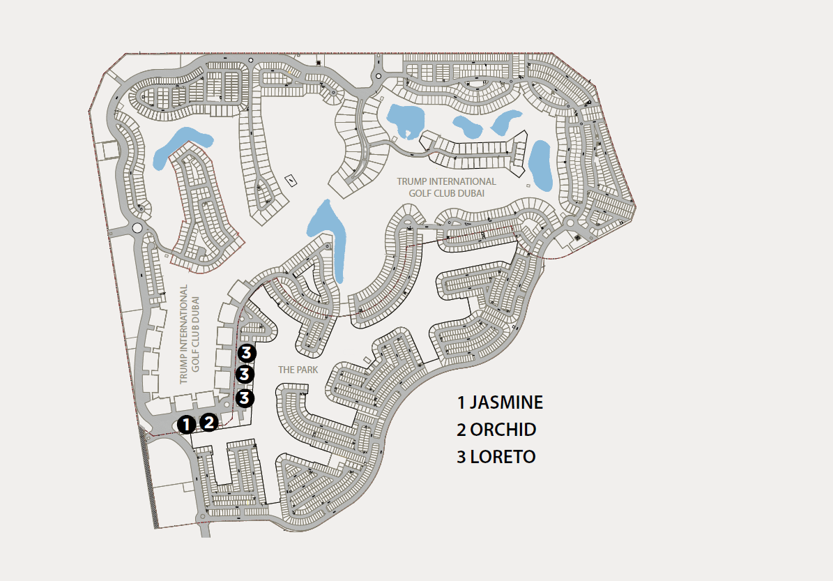 Damac Hills - Park Town master plan