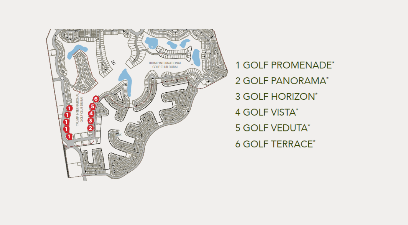 Damac Hills - Golf Town master plan