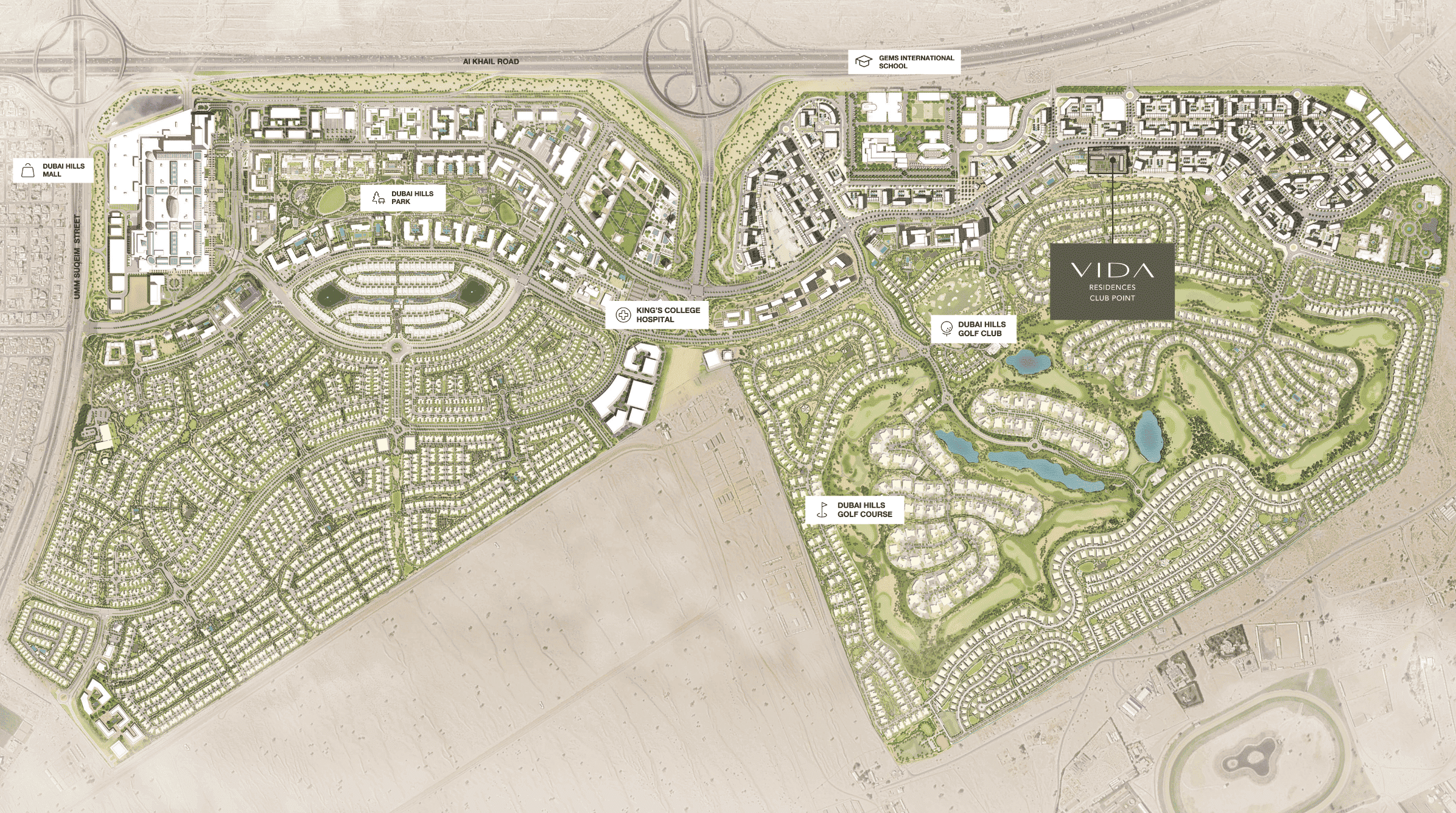 Vida Residences Club Point master plan