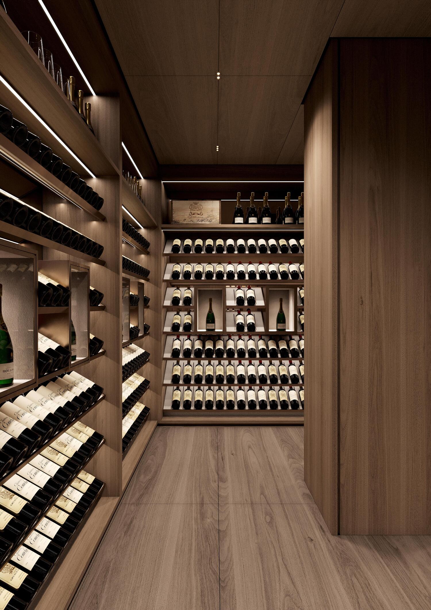 Private Wine Locker & Cellar amenity image at Waldorf Astoria Residences