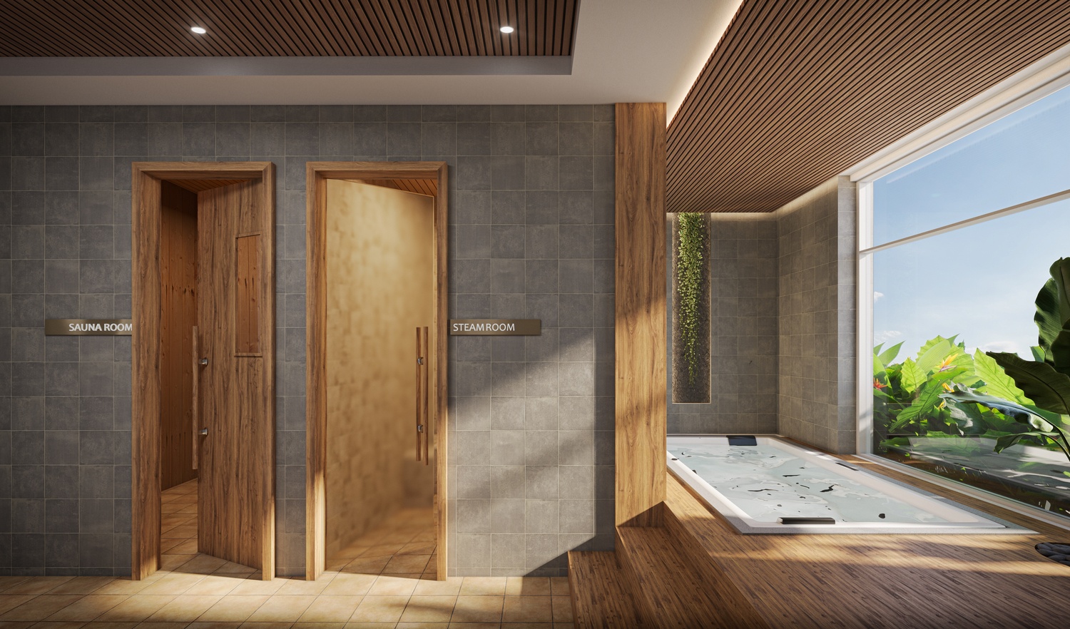 Gents Sauna, Jacuzzi & Steam Room amenity image at Vega