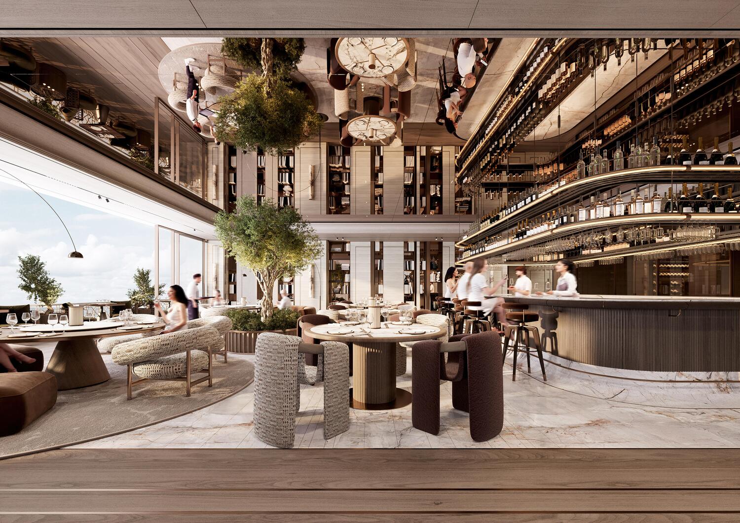 Private Resident Lounge amenity image at Waldorf Astoria Residences