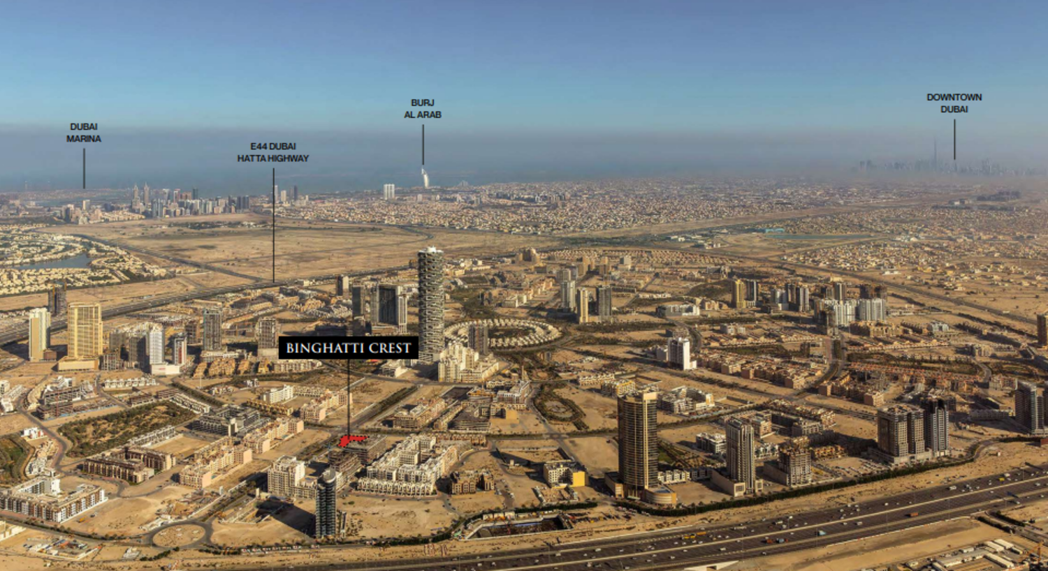 Binghatti Crest master plan