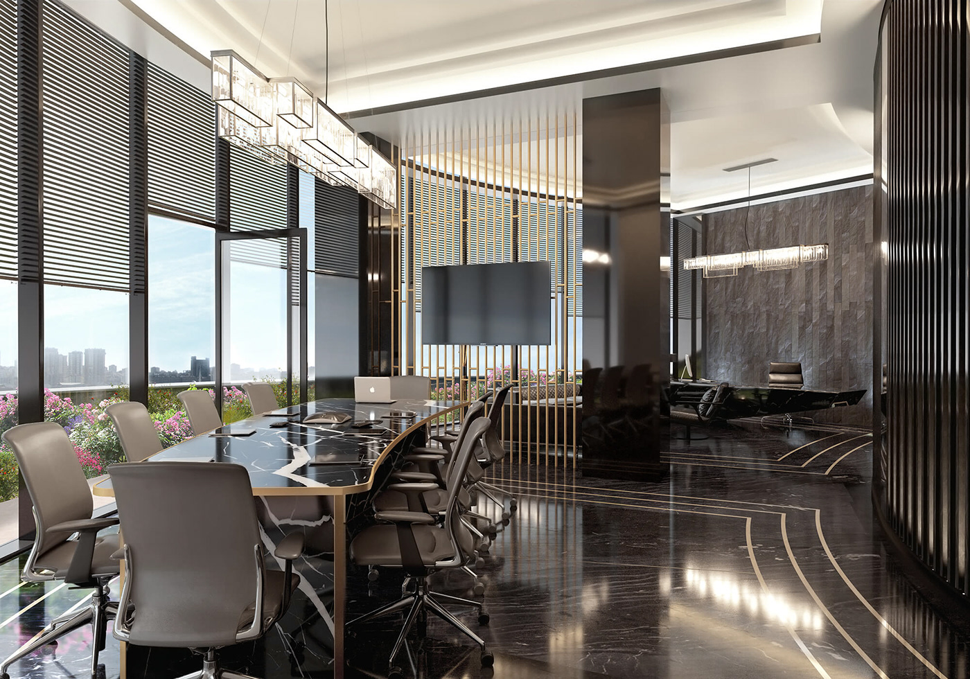 Business Centre amenity image at Waldorf Astoria Residences