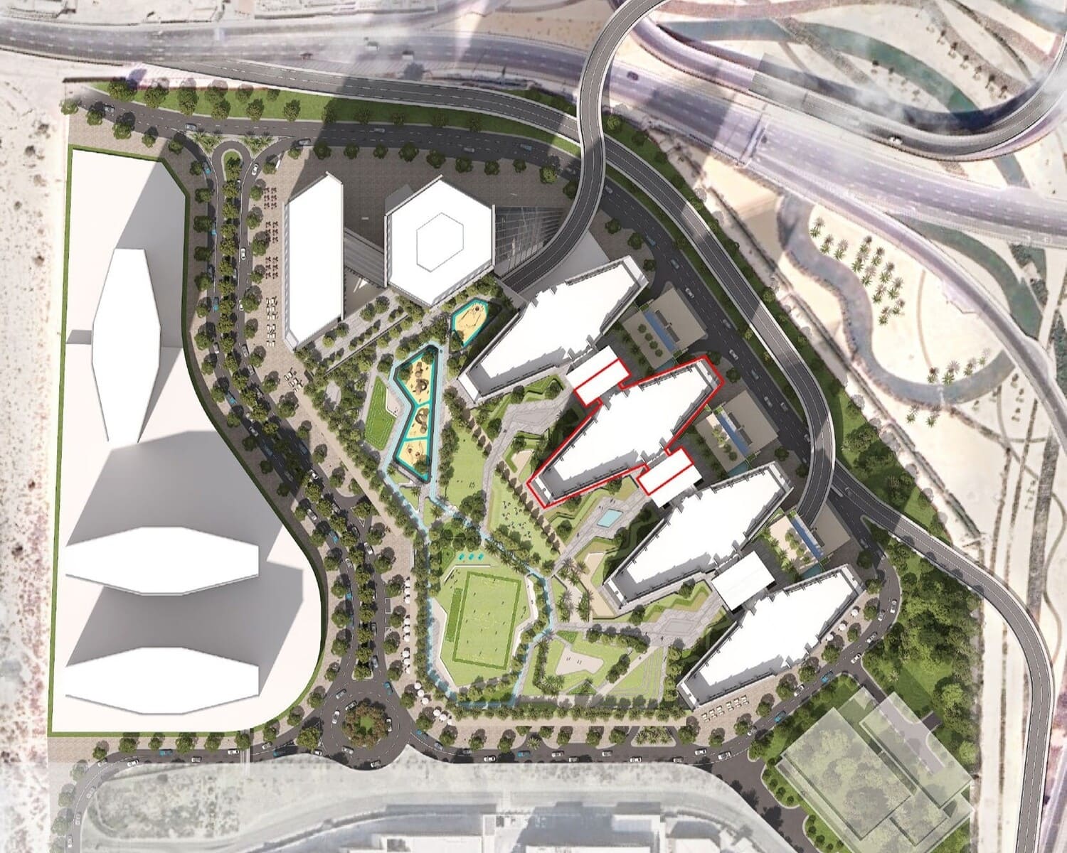 The Eden at Sobha Central master plan